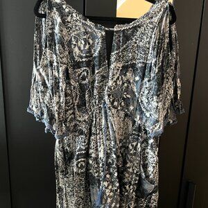 Vintage Free People Love Birds Minidress Size M